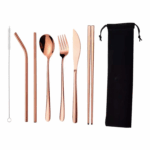 Cubierto de Acero Inoxidable Gold Rose