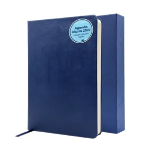 Agenda Diaria 2027 CARAVIAN PRO color Azul con estuche rígido