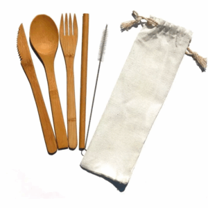 Set de cubiertos de bambú